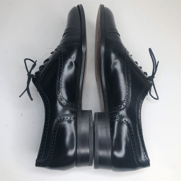 Mario Bruni Black Capped Oxfords Hand Made main image 7